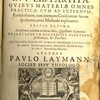 Theologia moralis in V. lib. partita. Quibus materiae omnes practicae, cum ad externum ecclesiasticum, tum internum Conscientiae forum spectantes, nova Methodo explicantur