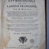 Dictionnaire étymologique de la langue françoise