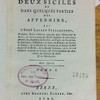 Voyages dans les Deux Siciles et dans quelques parties des Appennins