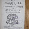 Les poesies de Malherbe avec les Observations de Ménage