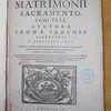 Disputationum de sancto matrimonii sacramento, tomi tres