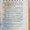 Extraits des edits, declarations, ordonnances et reglemens, de Sa Majesté très chretienne, Des reglemens et jugemens des gouverneurs generaux et intendans concernans la justice ; et des reglemens et ordonnances de police rendues par les intendans, faisans partie de la legislature en force en la colonie du Canada, aujourd'hui province de Québec