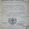 Abrégé du dictionnaire universel françois et latin, vulgairement appelé dictionnaire de Trévoux, contenant la signification, la définition & l'explication de tous les termes de sciences et arts...