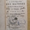 Introduction à l'histoire des maisons souveraines de l'Europe