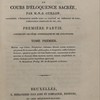 Bibliothèque choisie des pères de l’Église grecque et latine ou cours d’éloquence sacrée