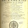 Commentarius historicus et dogmaticus de sacramentis in genere et in specie