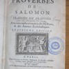 Les Proverbes de Salomon