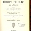 Les principes du droit public de l'église réduits à leur plus simple expression