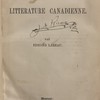 Histoire de la littérature canadienne