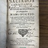 Sacerdos christiannus seu ad vitam sacerdotalem pie instituendam manuductio