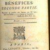 Le Traité des bénéfices