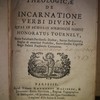 Praelectiones theologicae De Incarnatione Verbi divini