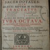 Septem tubae Sacerdotales; sive Selecti Septem SS. Patrum tractatus : I. Chrysostomi, Hieronymi, Prosperi, Gregorii, P. Damiani, Bernardi & P. Blesensis, quibus de novo addita est tuba octava, SS. Salviani et Vincentii Lirinensis, Cum Notis Stephani Baluzii ; Opus primùm à I. M. Horstio collectum; & Praelatis, Sacerdotibus, caterisque Clericis pernecessarium : Hac verò Editione diligentissimè recognitum & emendatum