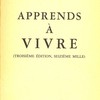 Apprends à vivre