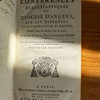 Conférences ecclésiastiques du diocèse d'Angers, sur les dispenses et le contrat civil du mariage, tenues dans les années 1725 & 1726, [suivi de] Conférences ecclésiastiques du diocèse d'Angers, sur les restitutions, tenues en l'année 1726.