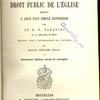 Les principes du droit public de l’église réduits à leur plus simple expression