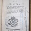 Compte rendu des constitutions des jésuites