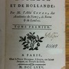 Voyages d'Italie et de Hollande