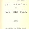 Saint Curé D’Ars, Sermons
