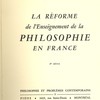 La réforme de l’enseignement de la philosophie en France