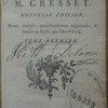 Oeuvres de M. Gresset