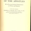 The Four Gospels and the Acts of the Apostles with practical critical commentaries for priests and students