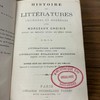 Histoire des littératures anciennes et modernes avec morceaux choisis : extraits des meilleurs auteurs des divers siècles, I : littératures anciennes hébraïque, grecque, latine, littératures étrangères modernes italienne, espagnole, anglaise, allemande