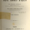 La philosophie de Saint Thomas d’Aquin
