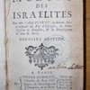 Les moeurs des Israélites
