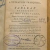 Les trois siècles de la littérature françoise, ou, Tableau de l'esprit de nos écrivains, depuis François I, jusqu'en 1773, par ordre alphabétique