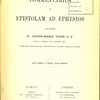 Commentarius in Epistolam ad Ephesios