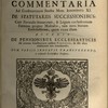 Commentaria ad Constitutionem sanctae mem. Innocentii XI de statutariis successionibus suivi de Tractatus de officiis venalibus vacabilibus romanae curiae