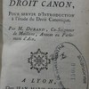 Histoire du droit canon, pour servir d'introduction à l'étude du droit canonique