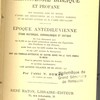 Révision et reconstitution de la Chronologie biblique et profane des premiers âges du monde d’après les découvertes de la science moderne et le savant système de M. l’abbé Chevallier