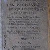 La trompette du ciel qui réveille les pécheurs et qui les excite à se convertir, avec les citations des textes de l'Ecriture Sainte