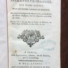 Dictionnaire interprète-manuel des noms latins de la géographie ancienne et moderne, pour servir à l'intelligence des auteurs latins, principalement des auteurs classiques ; avec les désignations principales des lieux