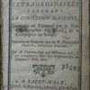 Evènemens extraordinaires touchant la confession malfaite