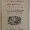 Histoire de Marguerite d'Anjou, reine d'Angleterre