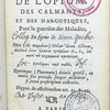 Reflexions sur l'usage de l'opium, des calmants, et des narcotiques pour la guerison des maladies. En forme de lettre