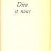 Dieu et nous