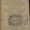 Divi Gregorii Papae hujus nominis primi, cognomento magni liber sacramentorum nunc demum correctior et locupletior editus., Ex missali ms. Sancti Eligii Bibliothecae Corbeiensis