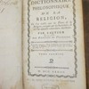 Dictionnaire philosophique de la religion, où l'on établit tous les points de la religion, attaqués par les incrédules et où l'on répond à toutes leurs objections