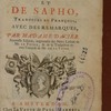 Les poésies d'Anacréon et de Sapho