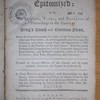 An attorney's practice epitomized, or, The method, times, and expences of proceedings in the Courts of King's Bench and Common Pleas, from the commencement of a suit to the trial, final judgment and execution : so advantageously placed in opposite columns, as to shew, at one view, the agreement or difference in the practice of the said courts : whereby many defaults and irregularities (which frequently happen) may be prevented, and business transacted, either in town or country, with ease, expedition and certainty