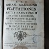 R.P.D. Johan. Mabillonii Praefationes Actis sanctorum Ordinis S. Benedicti, in saeculorum classes distributis, praefixae ; quibus accedit ejusdem Disquisitio de cursu gallicano