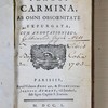 Q. Horatii Flacci Carmina, ab omni obscoenitate expurgata