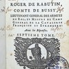 Nouvelles lettres de messire Roger de Rabutin, comte de Bussy, lieutenant general des armées du roi, et mestre de camp general de la cavalerie françoise et etrangere : avec les réponses. Septieme tome.