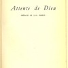 Attente de Dieu