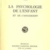 La psychologie de l’enfant et de l’adolescent