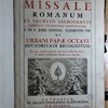 Missale Romanum, ex decreto sacro-sancti Concilii Tridentini restitutum S. Pii V. jussu editum, Clementis VIII et Urbani papae octavi auctoritate recognitum